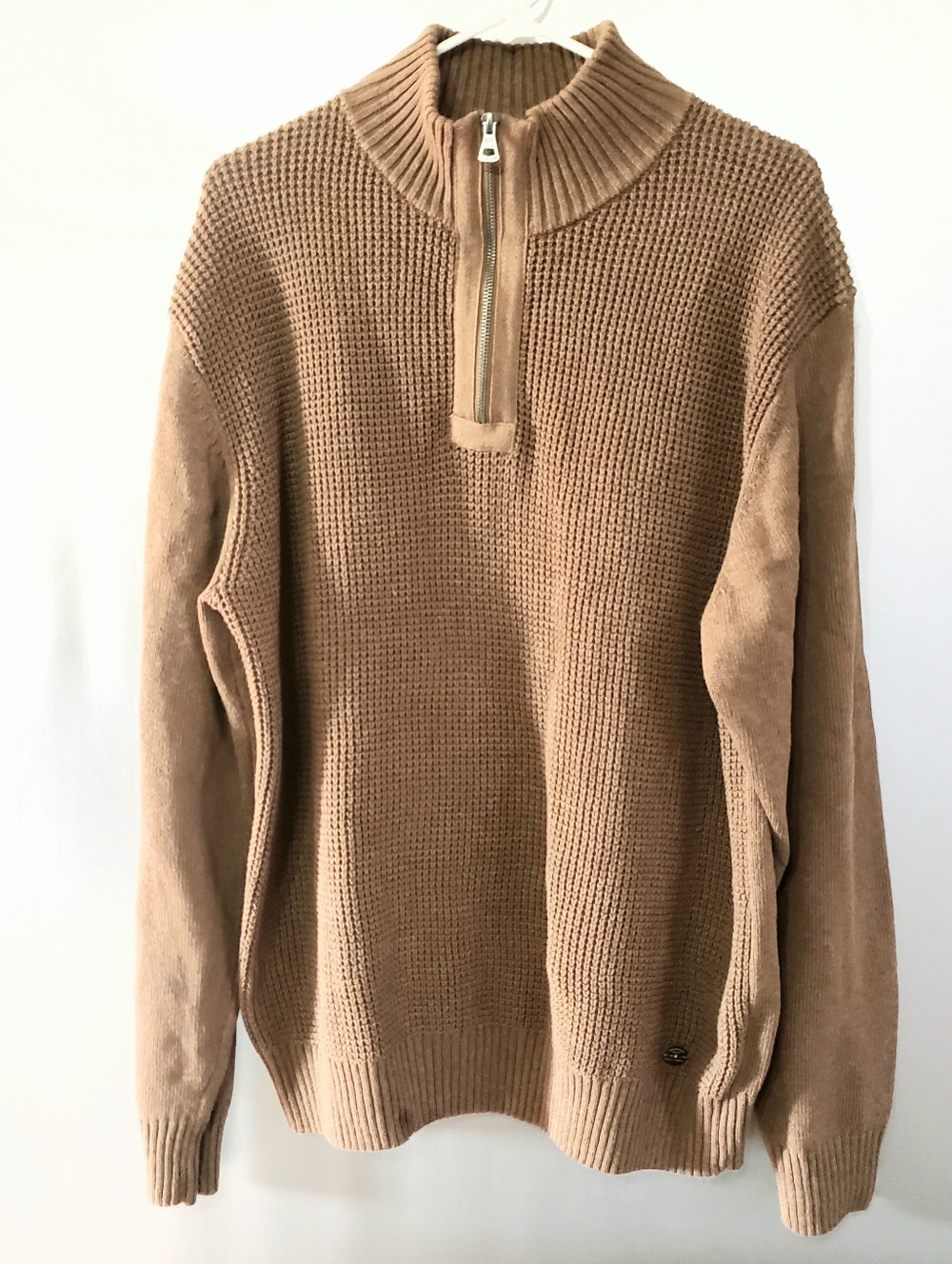 MENS BROWN ORIGINAL WEATHERPROOF VINTAGE PULLOVER SWEATER. SZ. XL.